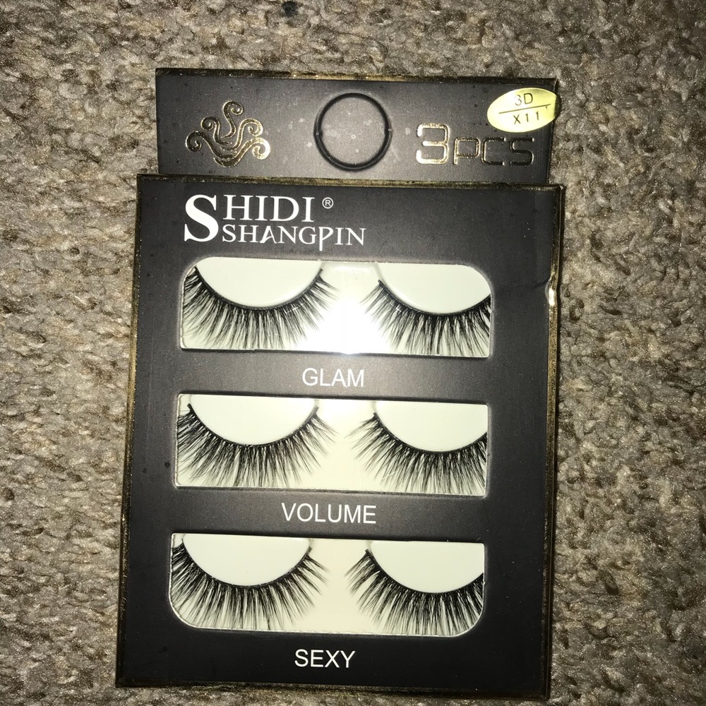 Mink 3d eye lashes 3 pack bundle